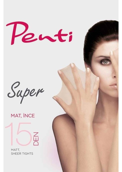 3'lü Avantajlı Paket - Super Maxı Büyük Beden Ten Rengi Külotlu Çorap Plus Size Skin Color Pantyhose Ten