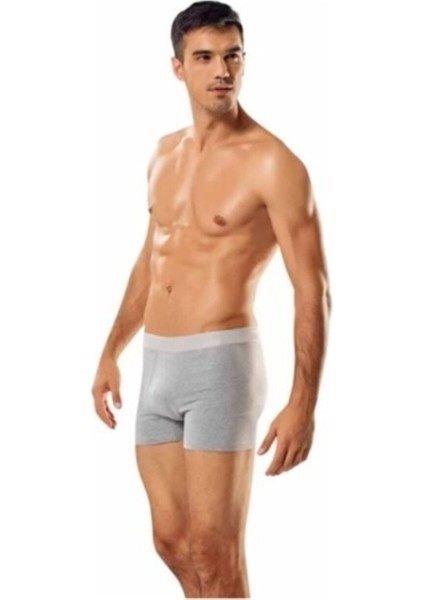 TER0114 Tutku Erkek Elastan Boxer Likralı Pamuklu 6'lı Ekonomik Paket
