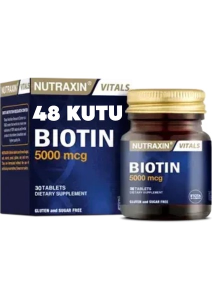 Biotin 5000 Mg 30 Tablet 48 Adet
