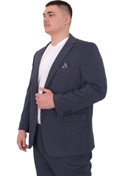 Mode Xl Büyük Beden Erkek Takım Elbise Tintin Basic All 24020 Indigo