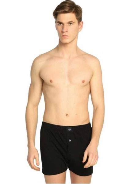 TER0117 Tutku Erkek Penye Düz Boxer 6'lı Ekonomik Paket