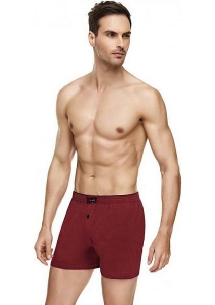 TER0117 Tutku Erkek Penye Düz Boxer 6'lı Ekonomik Paket
