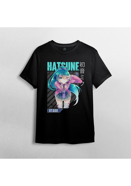 Hatsune Miku %100 Pamuklu Bisiklet Yaka T-Shirt Model 4 fiyatları
