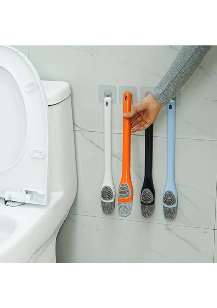 Silikon Tuvalet Klozet Detay Temizleme ve İnce Detay Fırçası 2'li Set