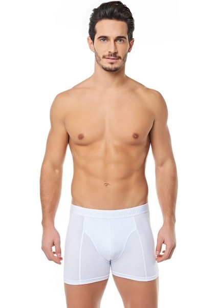 TER0114 Tutku Erkek Elastan Boxer Likralı Pamuklu 6'lı Ekonomik Paket