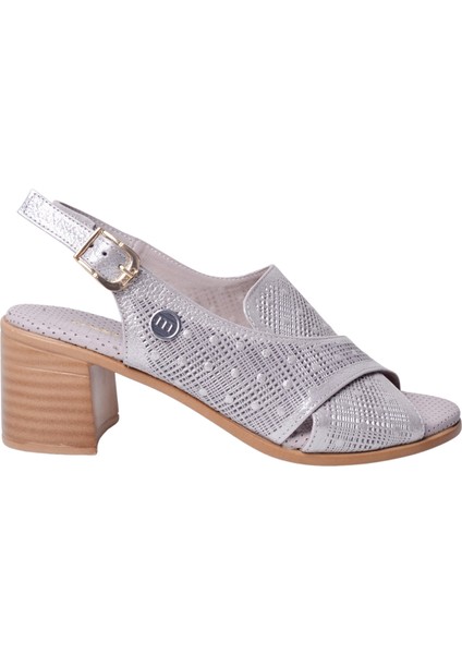 Kadın Deri Topuklu Sandalet D25YS-2755