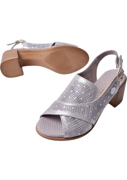 Kadın Deri Topuklu Sandalet D25YS-2755 modelleri