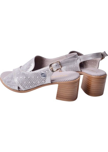 Kadın Deri Topuklu Sandalet D25YS-2755 indirimleri