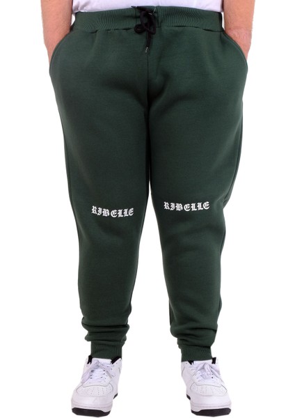 Mode Xl Büyük Beden Erkek Eşofman Altı 3 Iplik Dar Paça 24520 Nefti