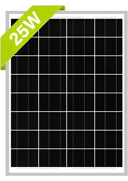 25W 12V Monokristal Solar Panel
