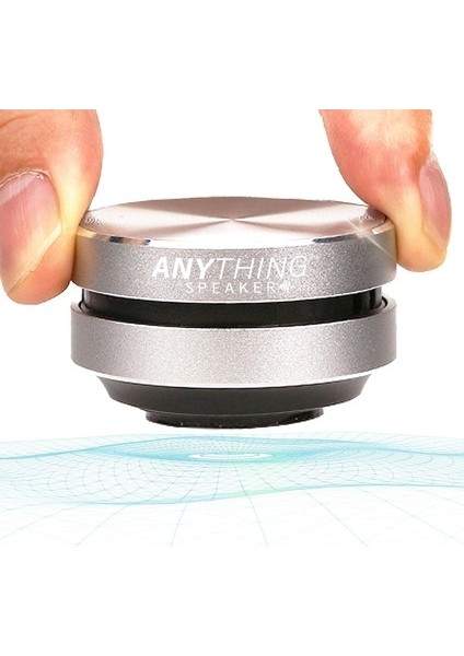 - Taşınabilir Mini Bluetooth Hoparlör 2023 - Her Şeyi Hoparlöre Dönüştürün - Kablosuz Kemik Iletimli Indüksiyon Titreşimli Hoparlör + Hediye Kutusu - Seyahat Boyu, 360° Ses (Gümüş) (Yurt Dışından)