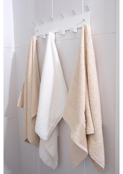 Metal Beyaz Amerikan Kapı Arkası Yapışkanlı Askılık Banyo Askılık ve Duvar Askısı mt84B