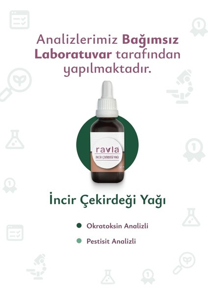İncir Çekirdeği Yağı (Pestisit Analizli) - 50ml