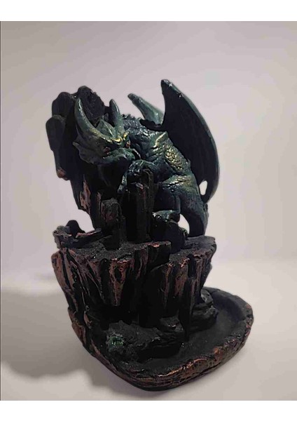 Akvaryum Dekoru 18x12 Ejderha & Baykuş Çift Taraflı modelleri