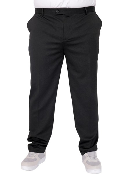 Mode Xl Büyük Beden Erkek Kumaş Pantolon Tintin 21027 Siyah