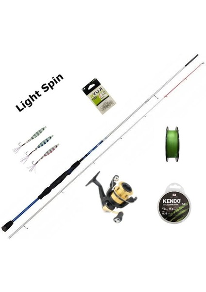 Daiwa RS2500 & Bauer Bambam Salt 1dfr Ultra Light 218CM 5-14G Spin Set