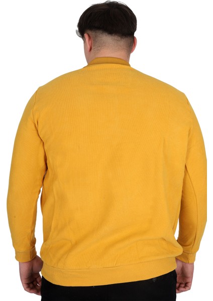 Mode Xl Büyük Beden Erkek Sweat Polo Selanik Horse 23442 Hardal indirimleri