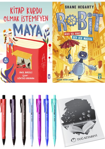 Kitap Kurdu Olmak Istemeyen Maya ve Robit - Minik Bir Robot Dev Bir Macera