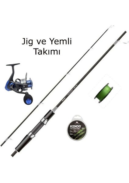 Tesoro Slow Jigging-S 1,98 cm 20-90 Gr/okuma Safina Sw-X SNW-4000A Jig Seti