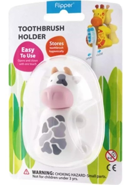 Rocs Flipper Hijyenik Diş Fırçası Kabı Inek