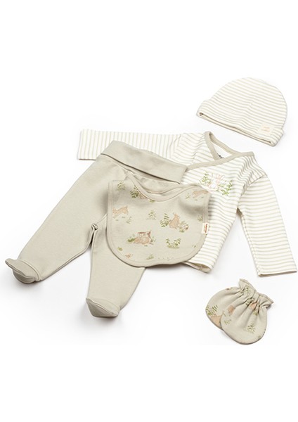Bebek Hastane Çıkış Seti 5'li - Organik Pamuk - Babycosy Organik indirimleri