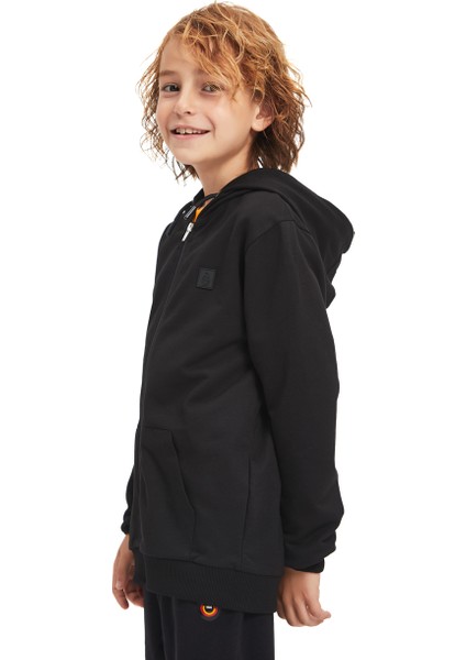 galatasaray çocuk basic fermuarlı hoodie c241237