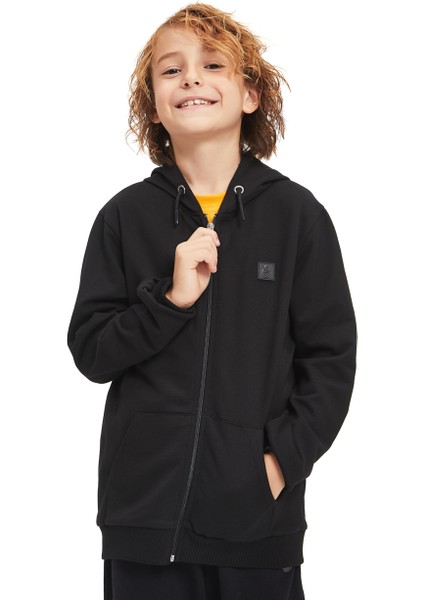 galatasaray çocuk basic fermuarlı hoodie c241237