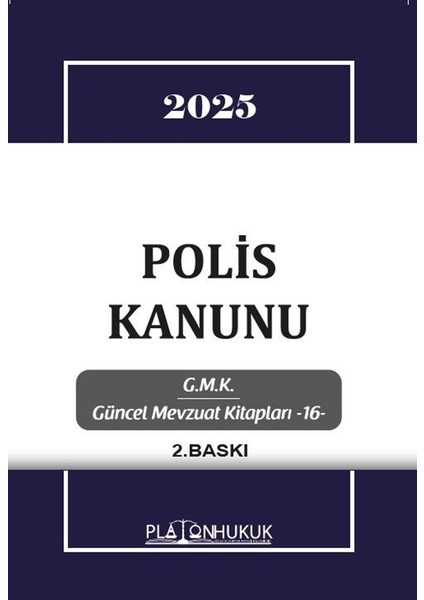 Polis Vazife ve Salâhiyet Kanunu 2.baskı