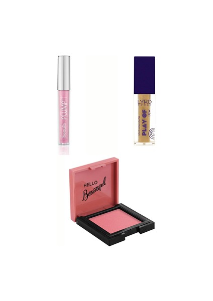 Profashion Cream Blush Krem Allık No: 41 Play Of Dew Aydınlatıcı 940 Goldish Plump It Dolgunlaştırma Etkili Dudak Parlatıcısı 517 Bubblegum