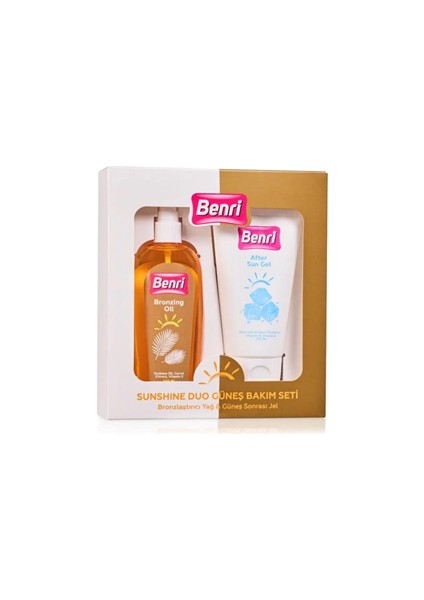 Bronzlastirici Yağ 150 ml + Güneş Sonrası Jel 150 ml