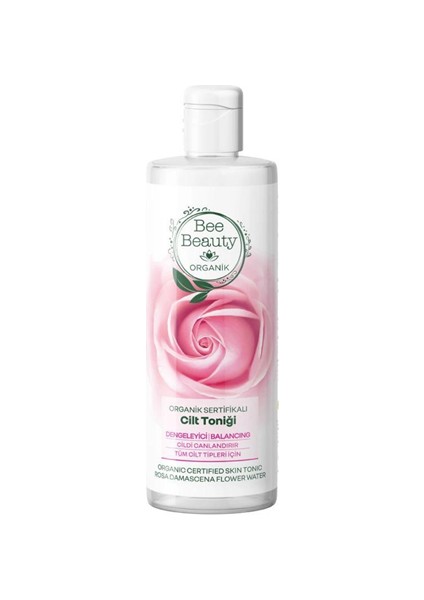 Çift Fazlı Yüz Makyaj Temizleyicisi 150 ml Organik Sertifikalı Gül Cilt Toniği 200 ml