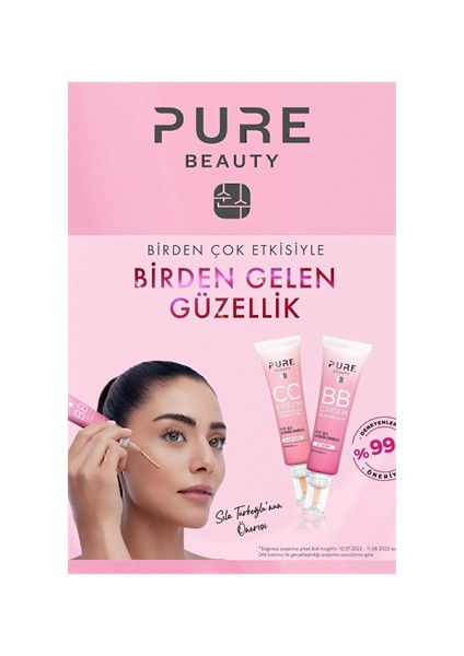 Canlı ve Eşit cc Krem SPF50 Pa+++ Natural 30 ml fırsatları