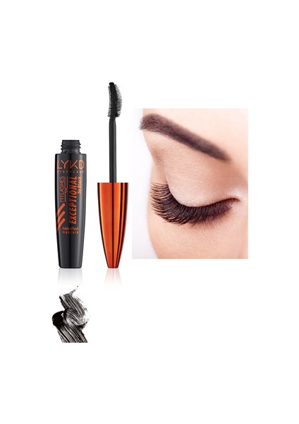 Exceptional Yelpaze Etkili ve Fan Effect & Curl Maskara Kıvrım Veren Maskara 100 Black