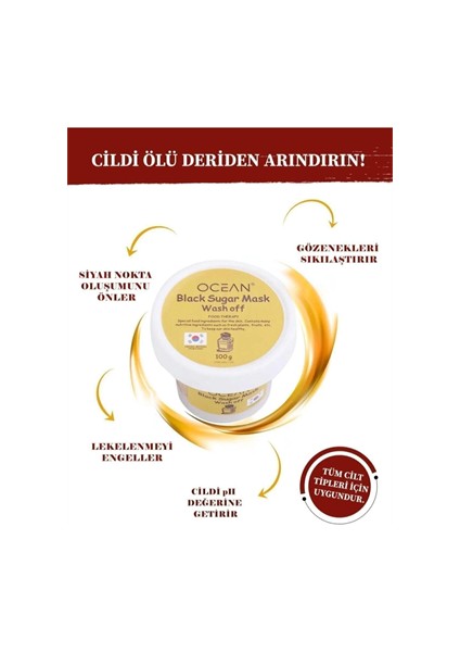 Black Sugar Mask Wash Off Soft Scrub ( Şeker Maskesi)