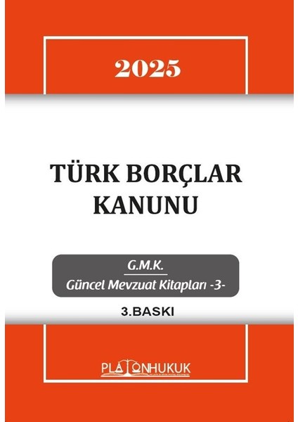 Türk Borçlar Kanunu 3.baskı