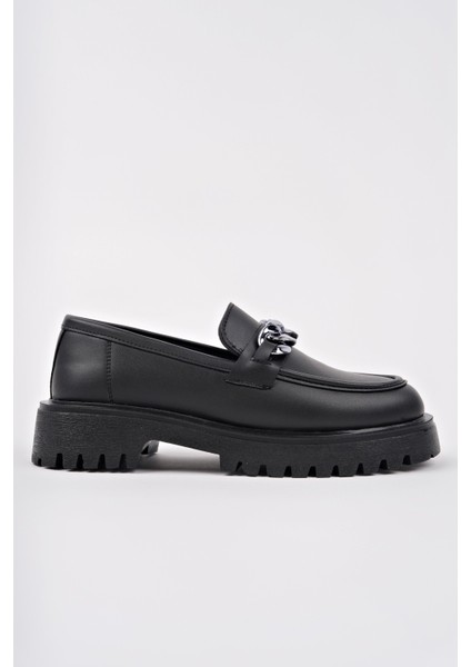 Daily Kalın Taban Tokalı Günlük Casual Makosen Kadın Loafer Ayakkabı