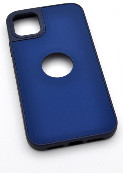 iPhone 13 Uyumlu Deri Görünümlü Sert Kapak Kılıf Lacivert fiyatları