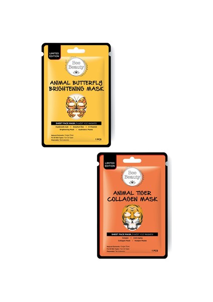 Butterfly Tiger Kağıt Maske 25 gr