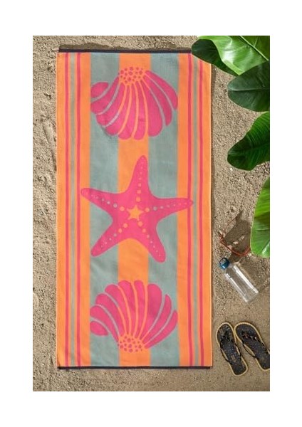 Nice Pink Shell Plaj Havlusu 70 x 150 cm fiyatları