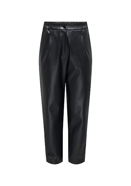 Kadın Onlymynte Faux Leather Pants Siyah Deri Pantolon 15341146S
