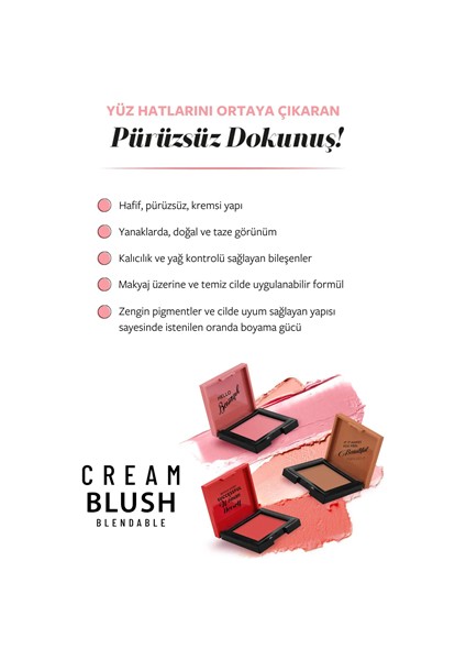Profashion Cream Blush Krem Allık No:41 fırsatları