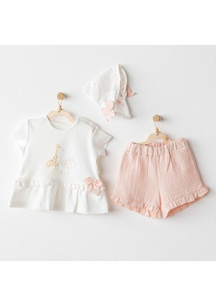 Kız Bebek Takim 3 Pcs Set Love Family AC25506