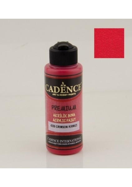 Cadence Crimsan Kırmızı 120 ml Akrilik Boya
