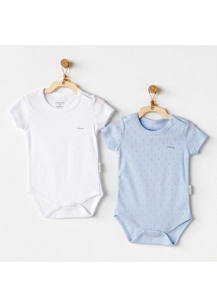 Bebek Body 2 Parça Short Sleeve Body Jacquard Basic AC25554