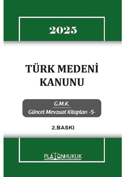 Türk Medeni Kanunu 2.baskı