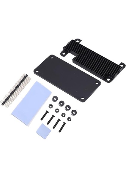 Pasif Soğutma Muhafazası, Pasif Isı Dağılım Muhafazası Alüminyum Alaşım Plastik Siyah Soğutma Muhafazası Pim Başlığı Raspberry Pi ile Uyumlu C3552/BPI M2 ZERO-C3450 Zero 2 W Raspberry Pi Zero/m2 Zero