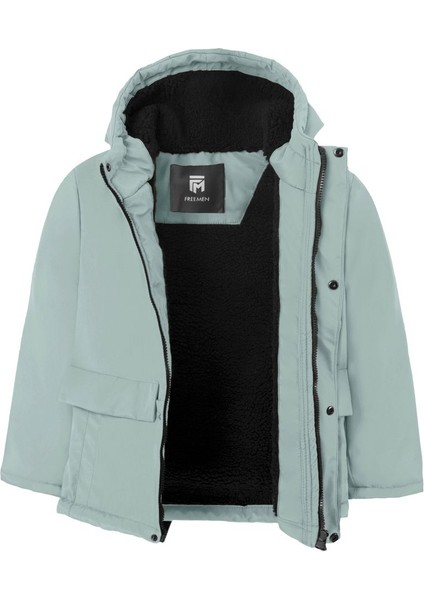 Erkek Çocuk Içi Kürklü Su ve Rüzgar Geçirmez Kapüşonlu 3 Cep Kışlık Mont & Kaban & Parka ML-FMPÇ-110 fiyatları