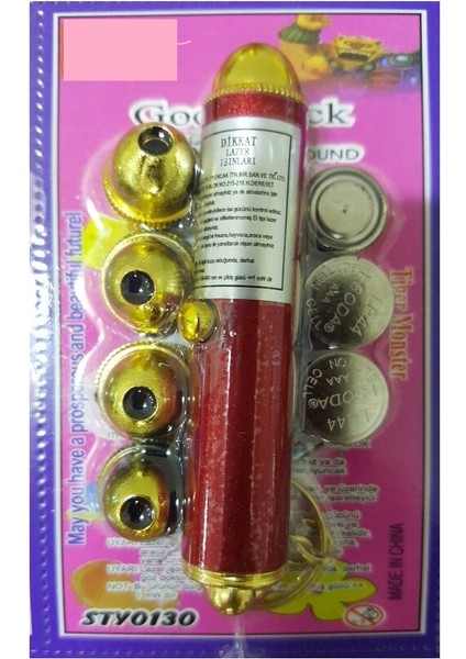 Büro Ev Evcil Hayvanı İçin Anahtarlık Tipi 4yedek Başlı Pilli Lazer Kedi Oyuncağı fırsatları