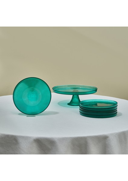 Massimo Cam 7 Parça Pasta / Tatlı Seti 28 cm
