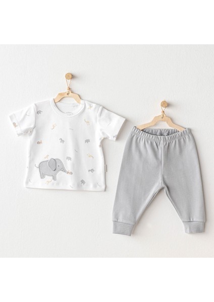 Erkek Bebek Takım 2 Parça Set Little King AC25809
